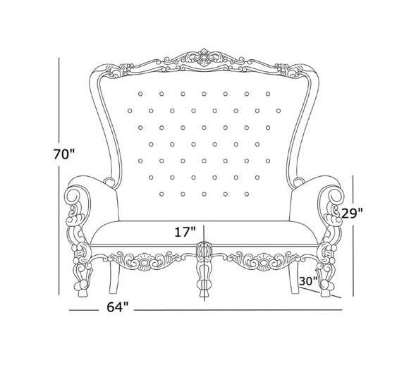 Royal Throne Chairs - Doubles