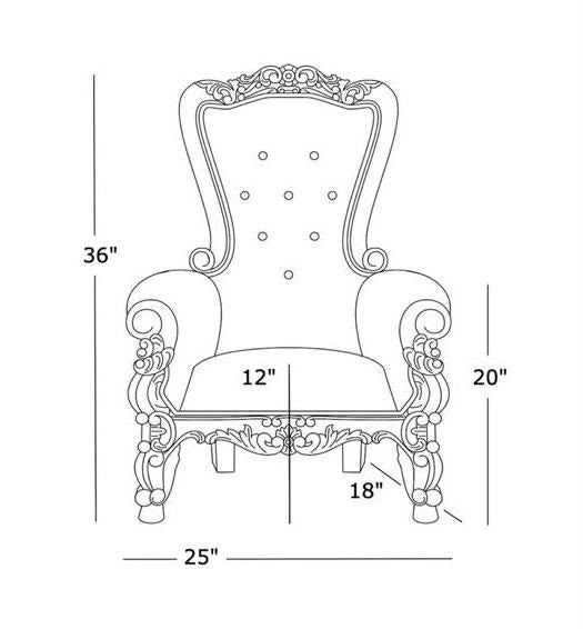 Kids - Royal Throne Chairs - Singles