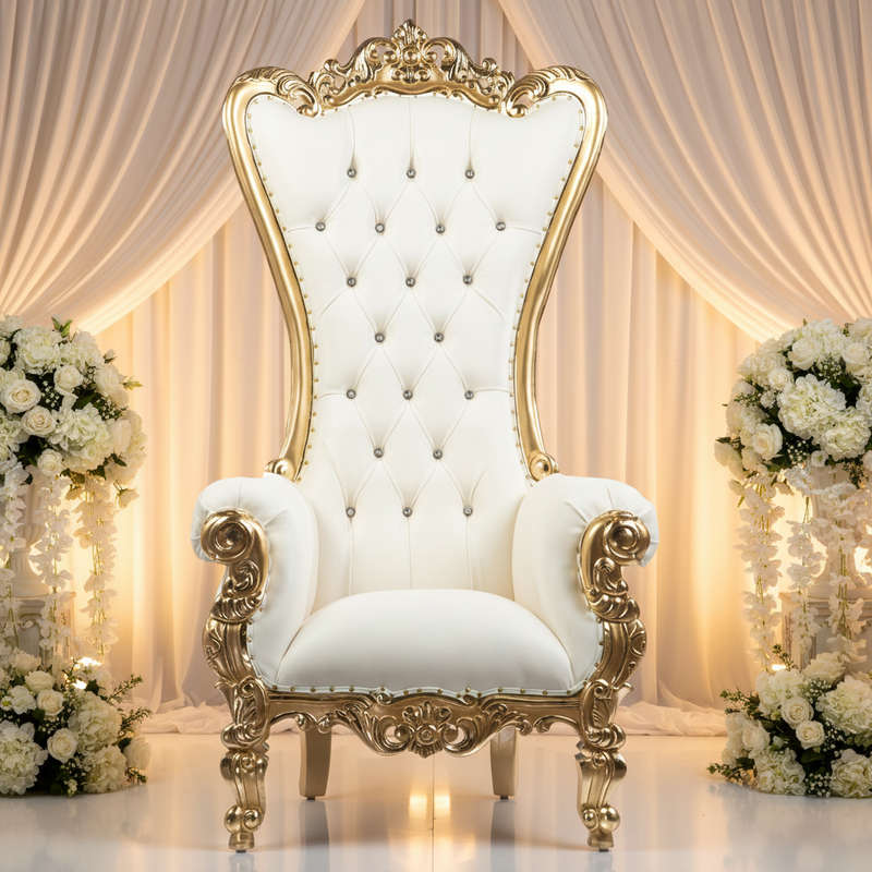White & Gold Wedding 1:1